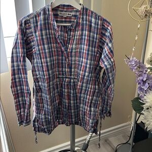 Uniqlo Red and Blue Plaid Shirt